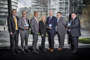 L-R-Mark-Wardell-Hughes-Simon-Cox-Hughes-Lee-Horne-DG-Sandra-Field-and-Robert-Gillman-from-Gillmans-Mark-Scogings-and-Steve-Scognings-from-Stellisons