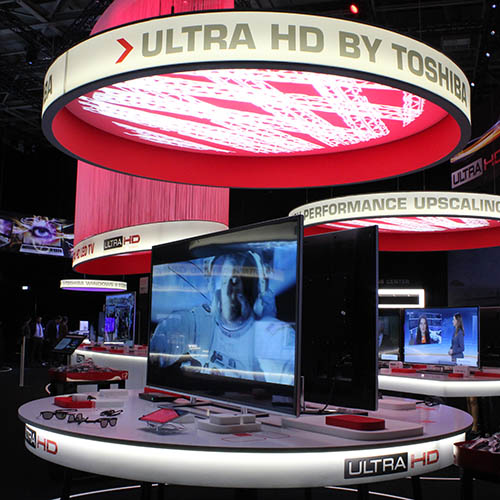 Toshiba sales improve in first quarter