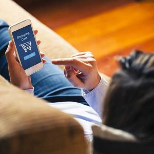 Shopping on a mobile phone 1 WEB