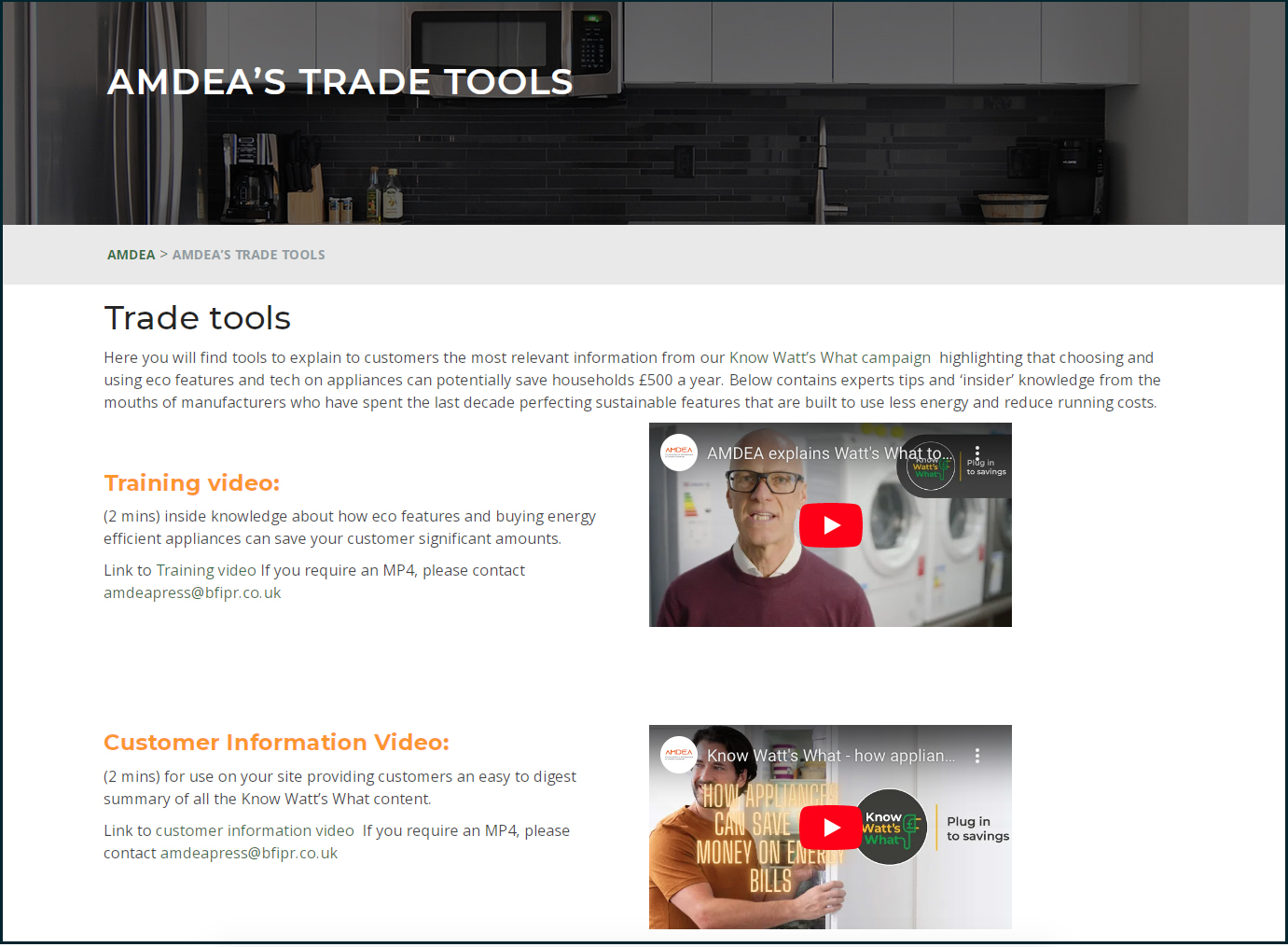 AMDEA shares helpful Know Watt’s What Tools for the Trade