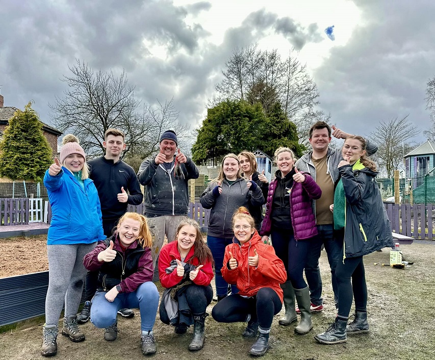 AO staff help spruce up Manchester dog rescue centre