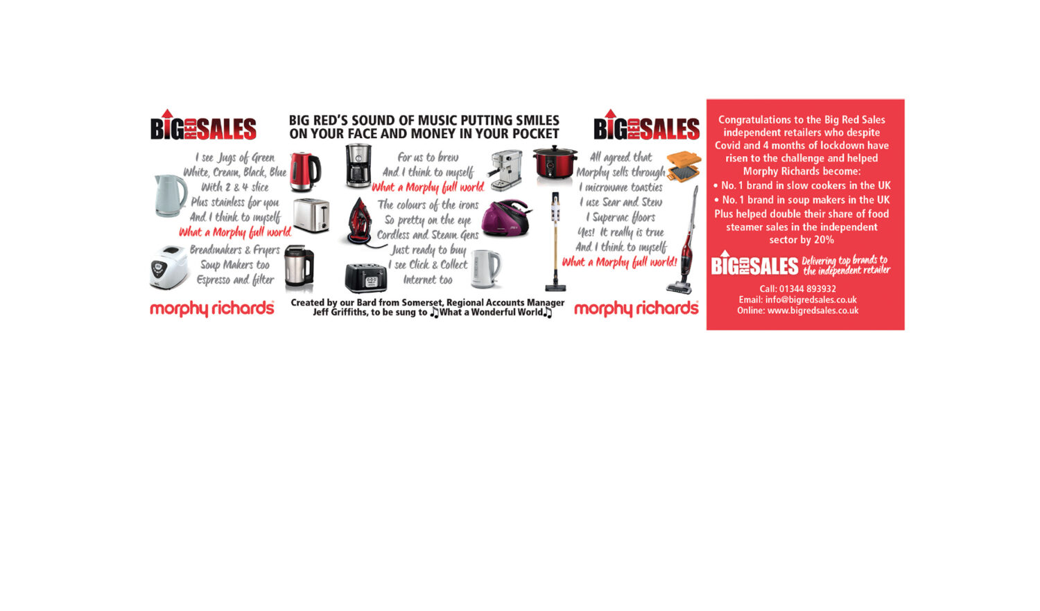 Big Red Sales Manager hits the right note with uplifting musical marketing