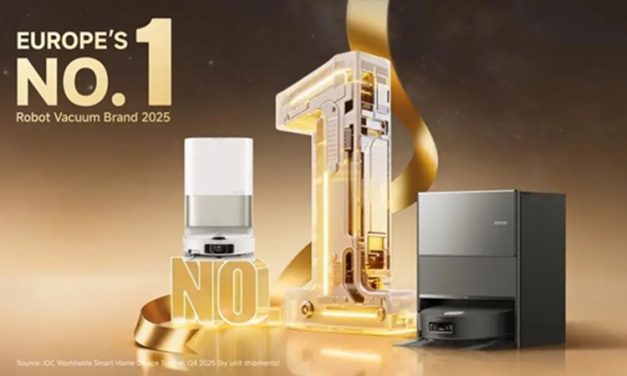 Dreame becomes Europe’s No.1 robot vacuum brand by unit shipment for 2025