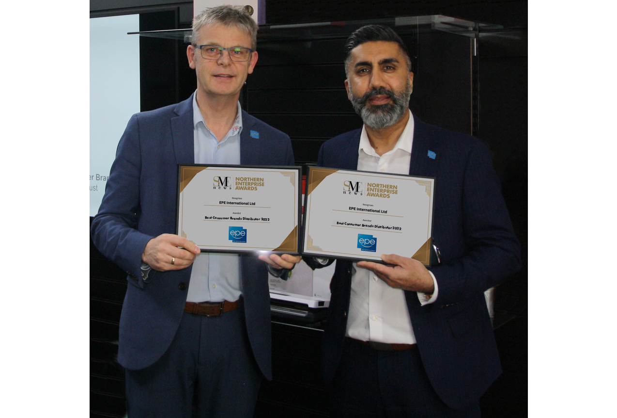 EPE awarded Best Consumer Brands Distributor in the North of England