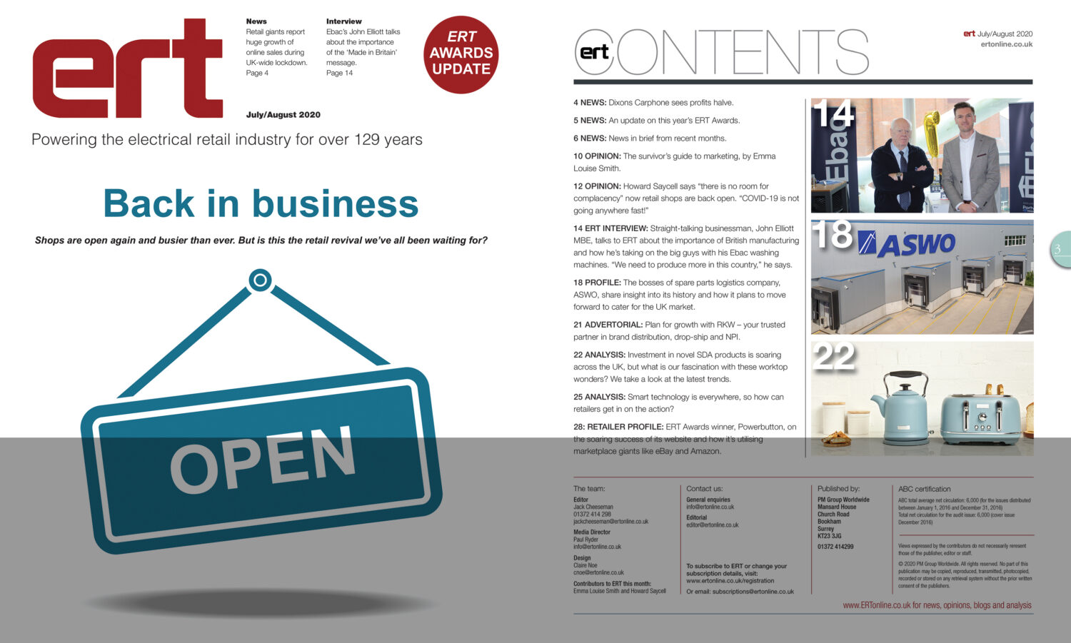 The July-August issue of ERT is out now!