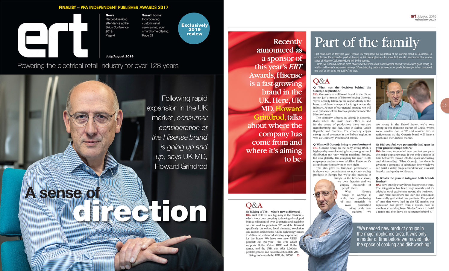 Inside ERT July/August 2019…