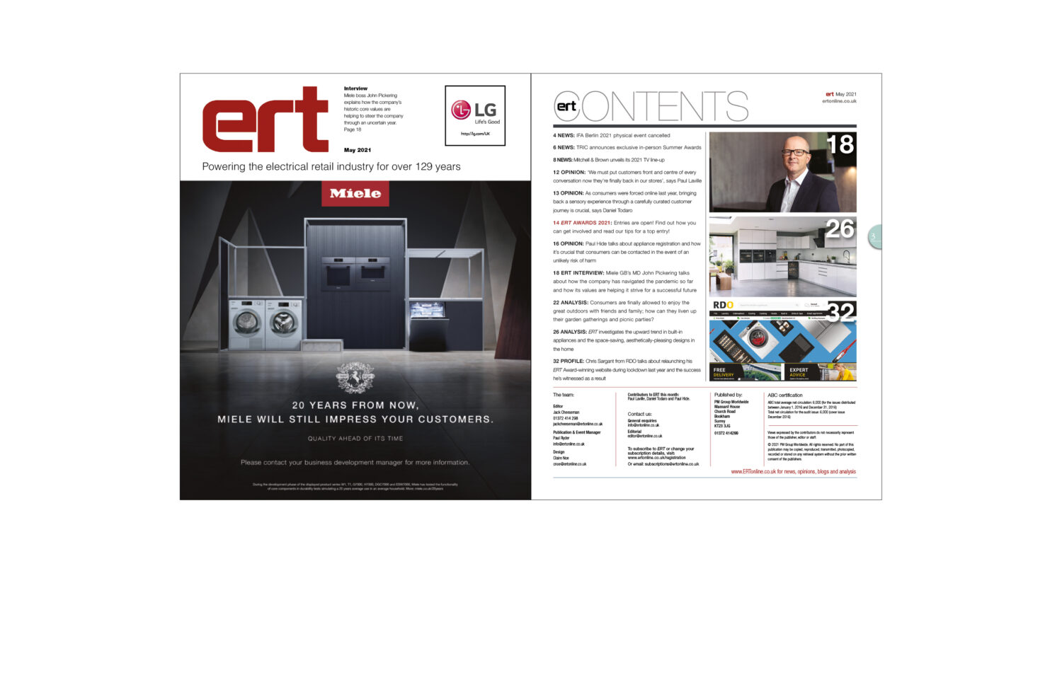 In the latest issue of ERT…