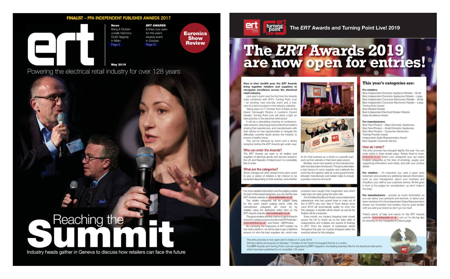 In this month’s issue of ERT…