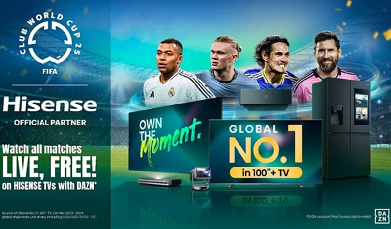 Watch the FIFA Club World Cup 2025™ live for free on Hisense Smart TVs