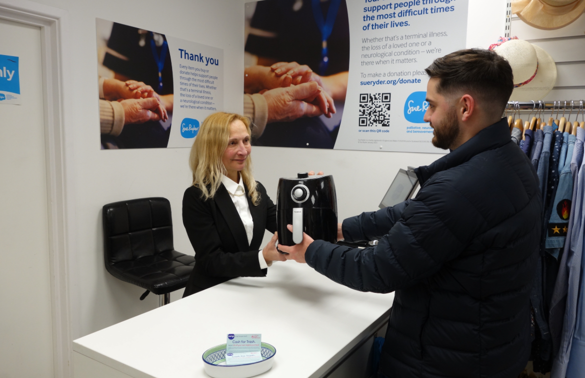 Over 500 electricals donated to London Sue Ryder stores