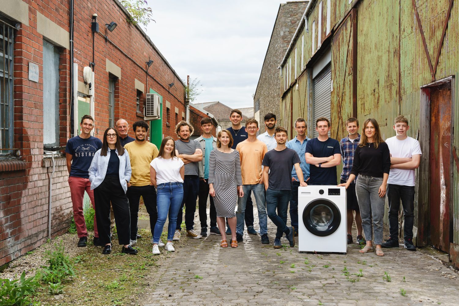 How can industry address the problem of microplastics from laundry?