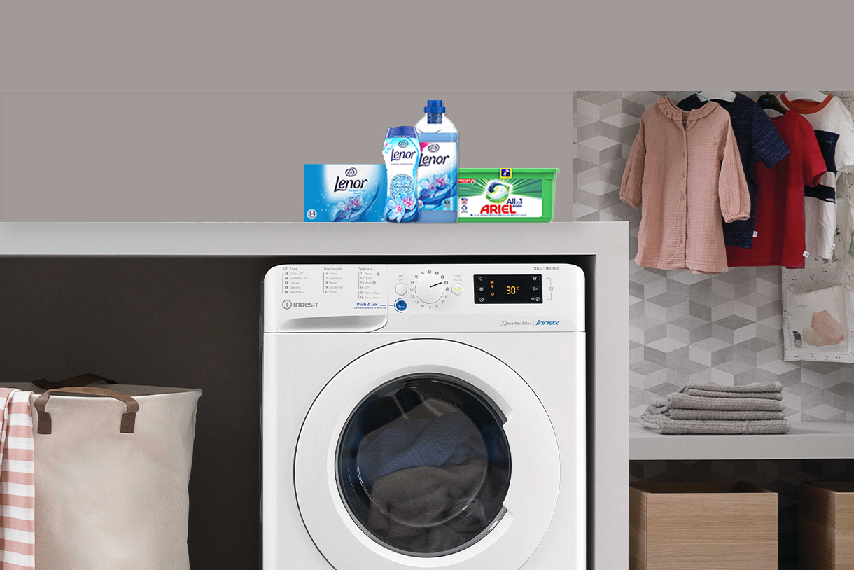 Indesit announces Ariel and Lenor laundry promotion