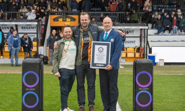 Majority Audio and Cambridge United Women FC smash world record for largest number of Bluetooth speakers played simultaneously