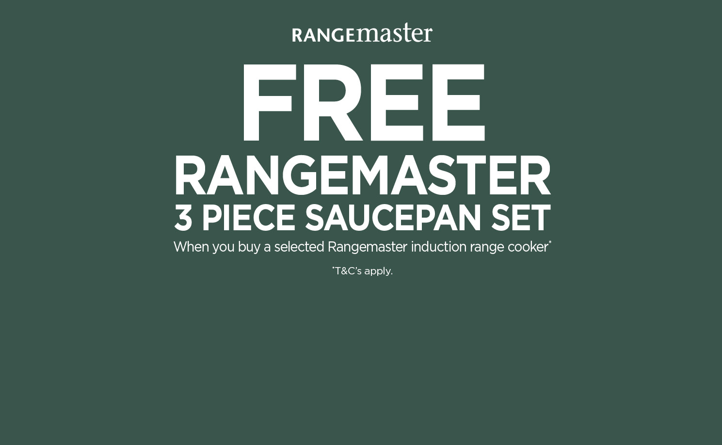 New national cookware promotion from Rangemaster