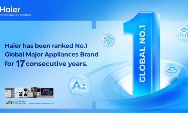 Haier ranked world’s no.1 Major Appliances Brand for 17th consecutive year by Euromonitor International