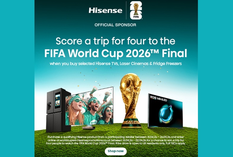 Hisense gives UK shoppers the chance to win a trip for four to the FIFA World Cup 2026 Final