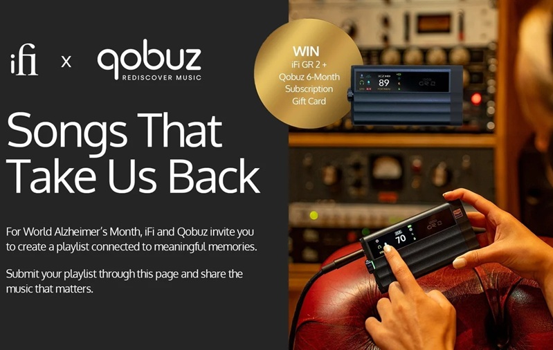 iFi audio and Qobuz Launch “Songs That Take Us Back” for World Alzheimer’s Month